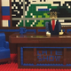 LEGO recreation of the Late Show With Stephen Colbert set. (Image: Maxwell Bauman)
